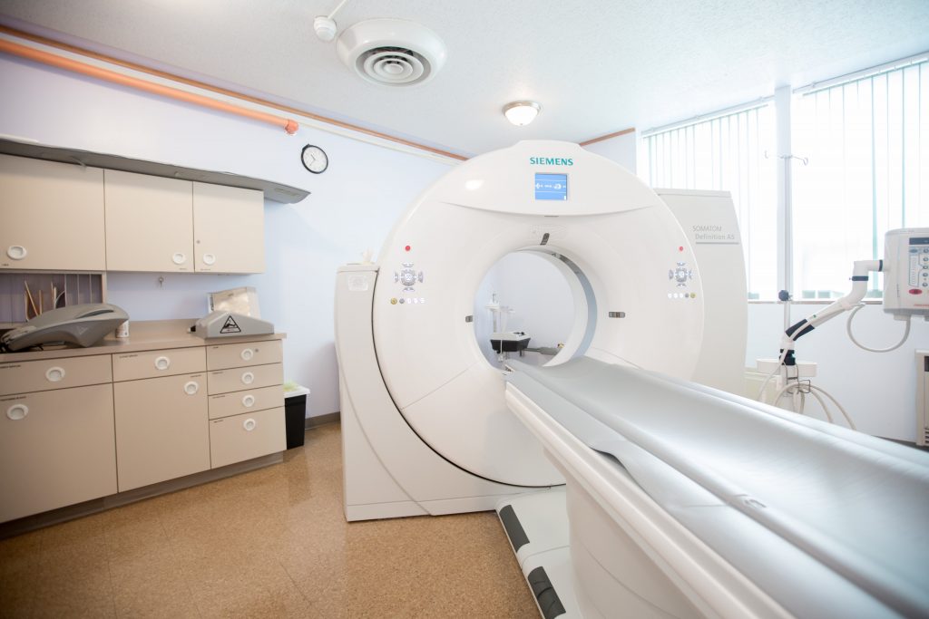CT Scanning machine at Mahnomen Health